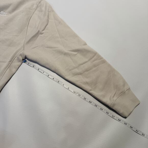 *NEW* MEN Nike Club Fleece Crewneck Sweatshirt XXL Light Bone/White (BV2662 072) - Picture 14 of 14